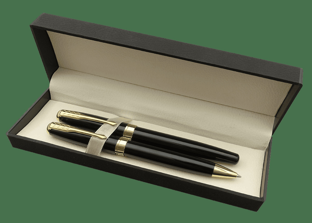 Logo trade promotional merchandise photo of: WINDSOR pen set 98003600