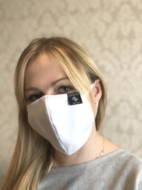 Logo trade promotional merchandise image of: BLACK-BLACK cotton face mask 140116500