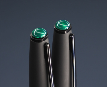 Logo trade promotional items image of: Agate stone Pen set 1289036