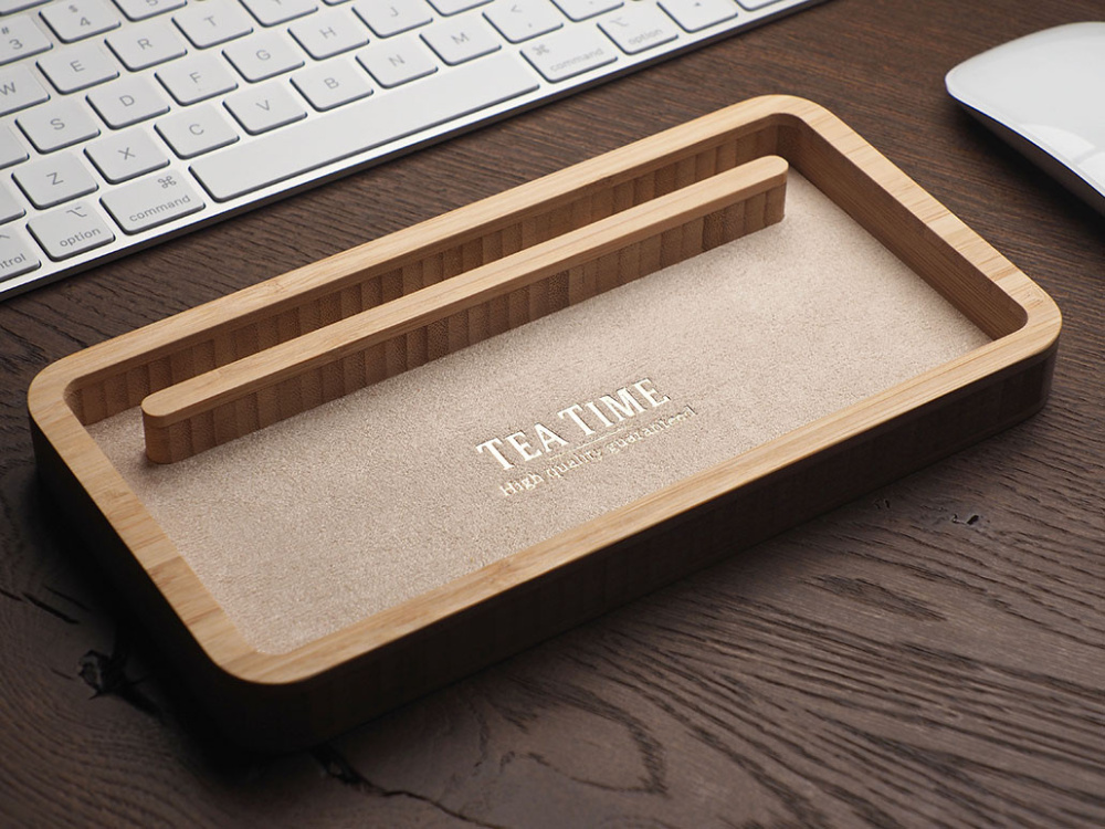 Logotrade business gifts photo of: Wooden desk organiser 1850292