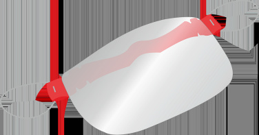 Logo trade promotional item photo of: HESTIA clear face shield-mask for mouth and nose 1452162