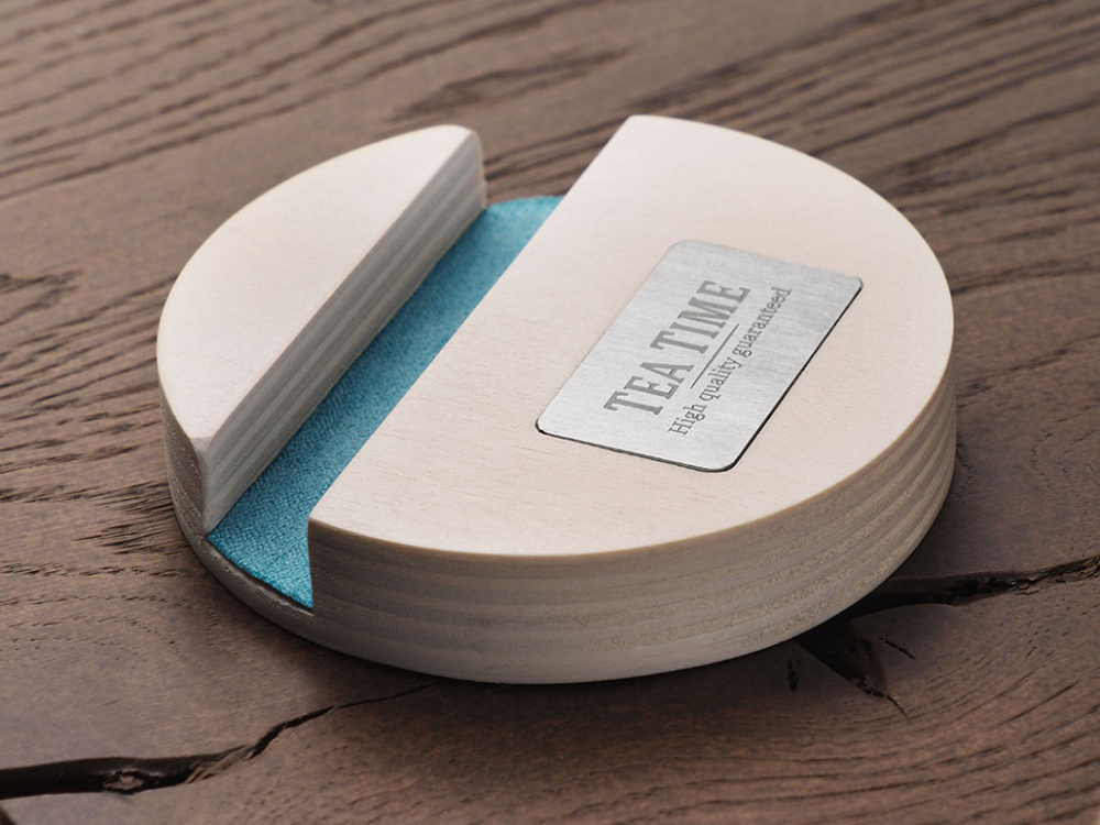 Logotrade promotional item image of: Wooden telephone stand 1833121