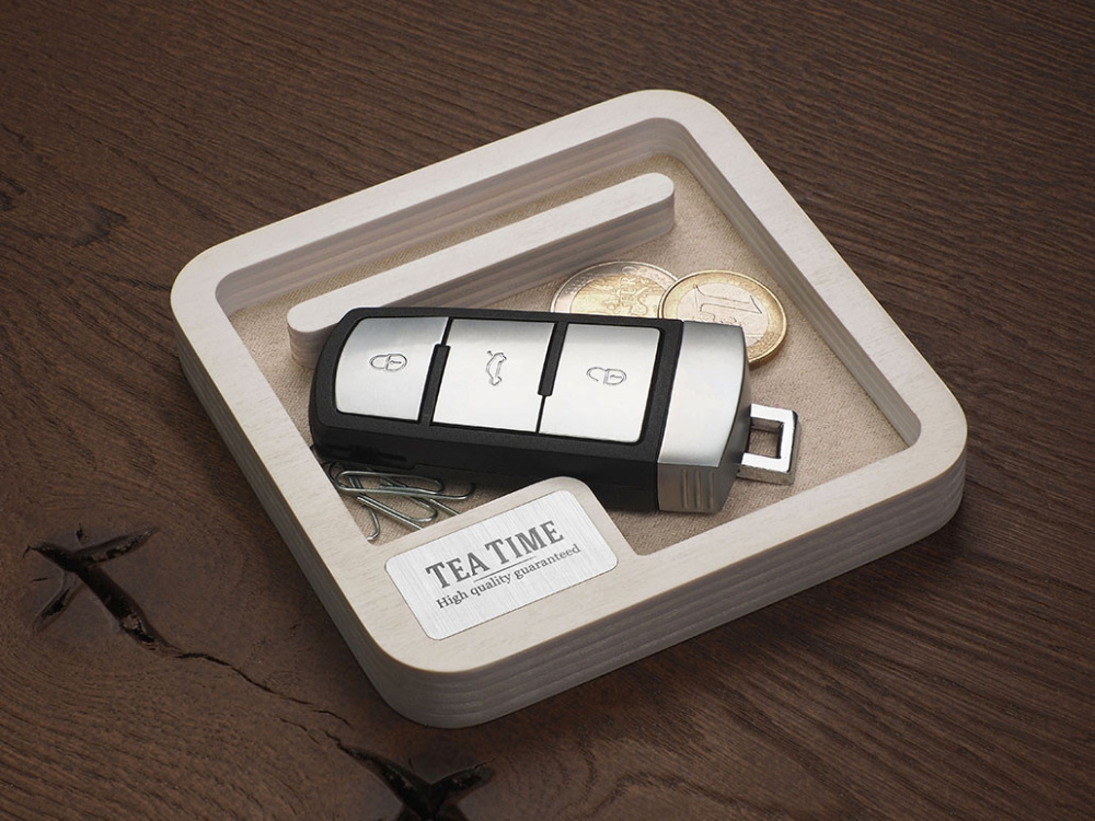 Logo trade promotional giveaways picture of: Wooden desk organiser 1846121