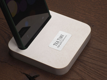Logotrade corporate gift picture of: Wooden telephone stand 1848121
