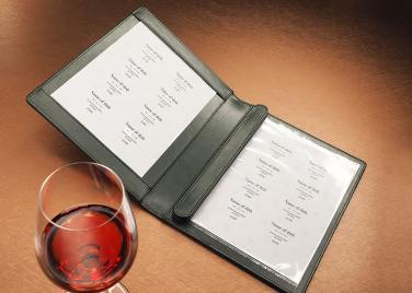 Logo trade promotional giveaways image of: Menu cover 1056119