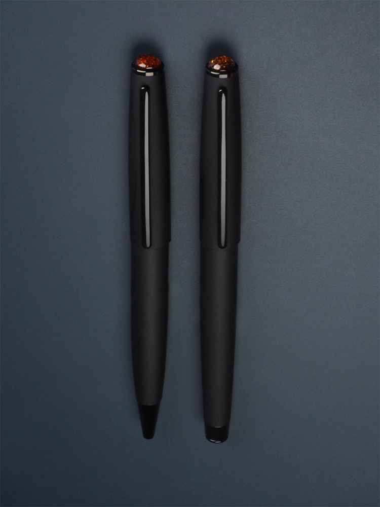 Logotrade corporate gifts photo of: Amber Pen set  1235036