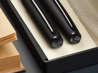 Logo trade promotional giveaways picture of: Pen set with coal 2094036