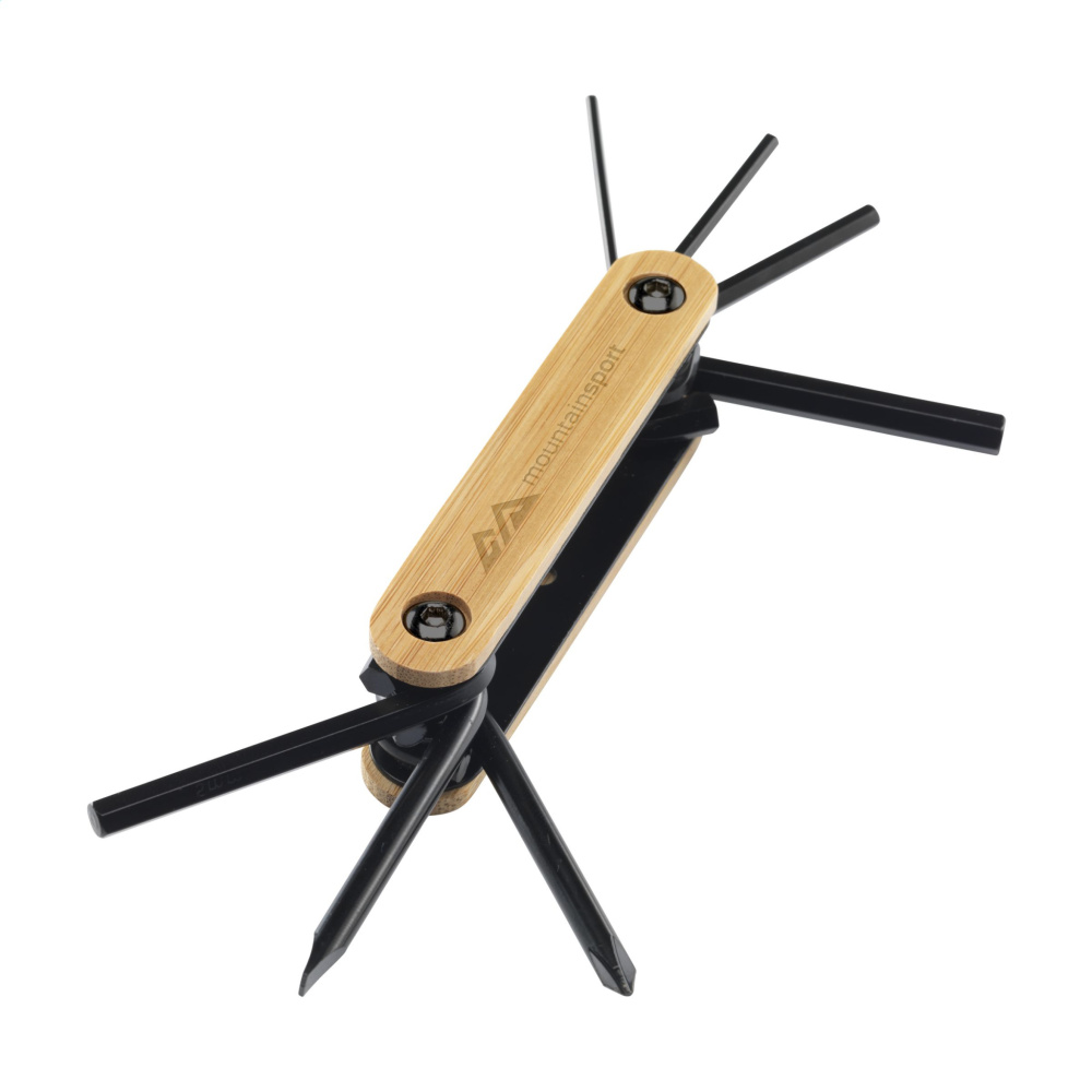 Logo trade promotional items image of: Bamboo Black Tool multi tool