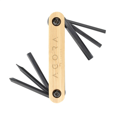 Logotrade promotional item image of: Bamboo Black Tool multi tool