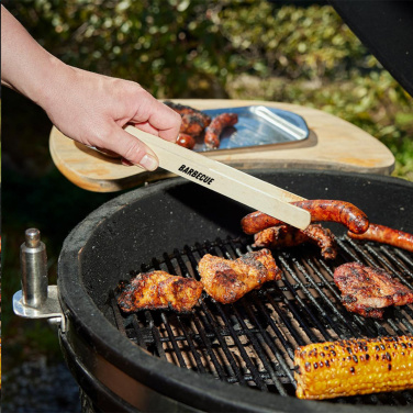 Logo trade promotional items picture of: Pinza wooden BBQ tongs