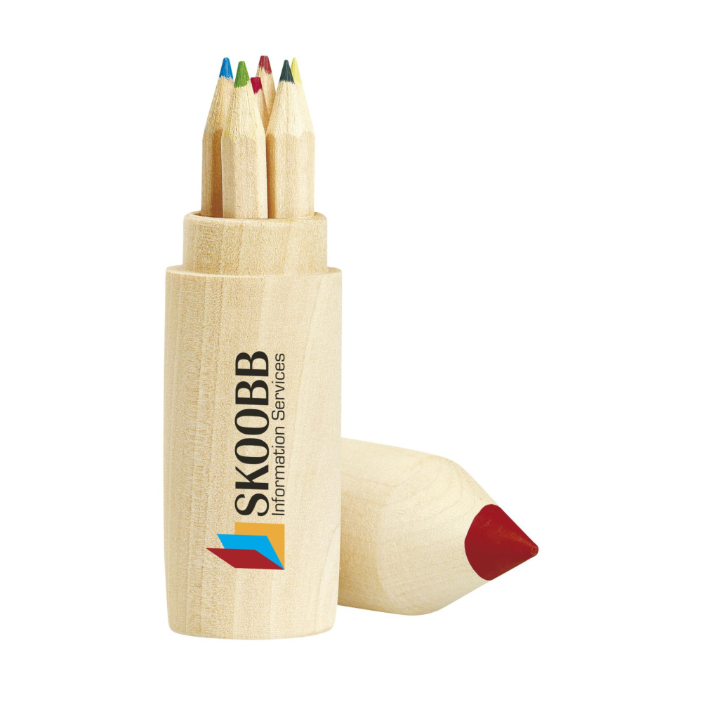 Logo trade promotional giveaway photo of: ColourWoody coloured pencils