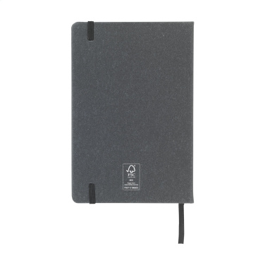 Logo trade promotional product photo of: Montana Recycled Leather Paper Notebook A5