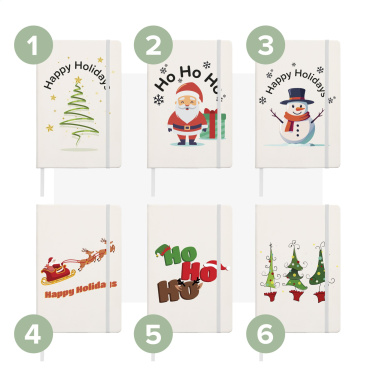 Logo trade corporate gifts image of: Pocket Notebook A5 X-Mas