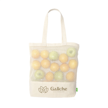 Logo trade promotional merchandise photo of: Natura Organic Mesh Shopper (180 g/m²) shopping bag