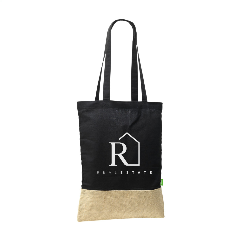 Logotrade corporate gift picture of: Combi Organic Shopper (160 g/m²) bag