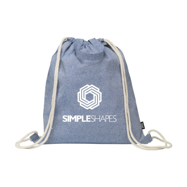 Logo trade promotional merchandise photo of: GRS Recycled Cotton PromoBag Plus (180 g/m²) backpack