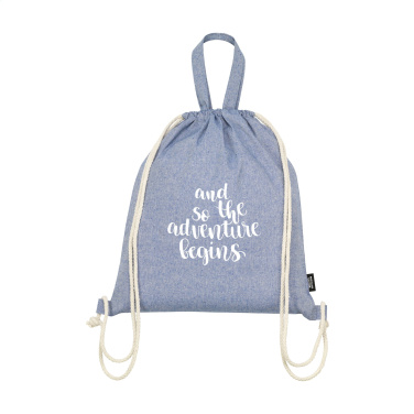Logotrade promotional giveaway picture of: GRS Recycled Cotton PromoBag Plus (180 g/m²) backpack