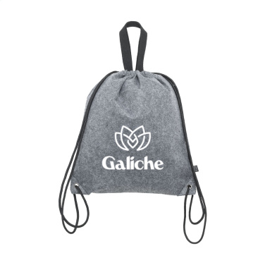 Logo trade promotional gift photo of: GRS RPET Felt PromoBag Plus backpack