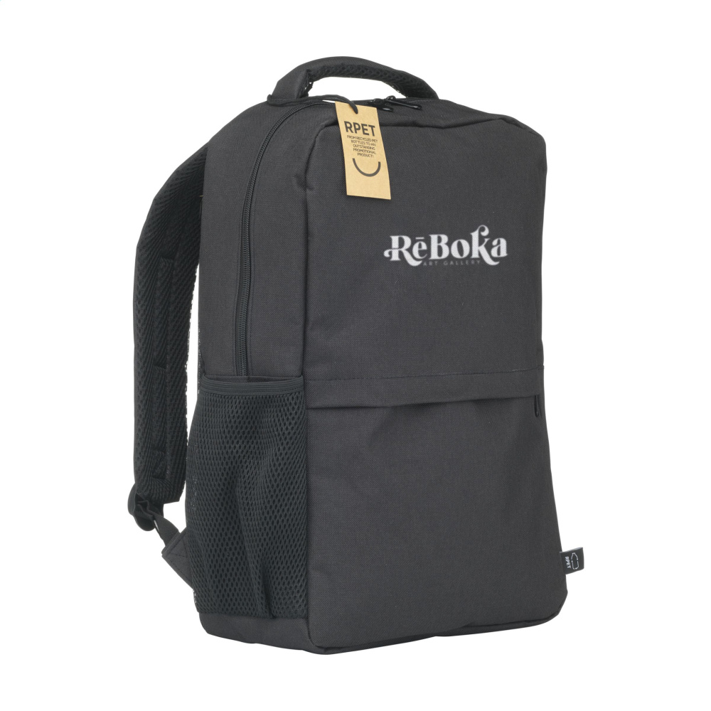 Logotrade promotional gift picture of: Finley GRS RPET Laptop Backpack