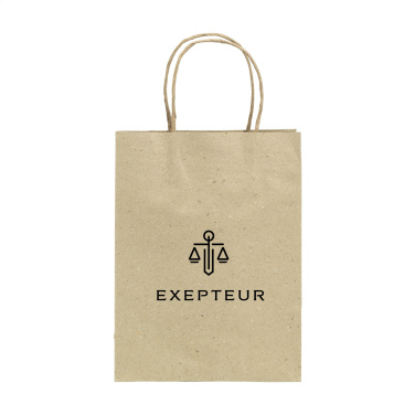 Logo trade advertising product photo of: Leaf It Bag recycled grass paper (120 g/m²) M