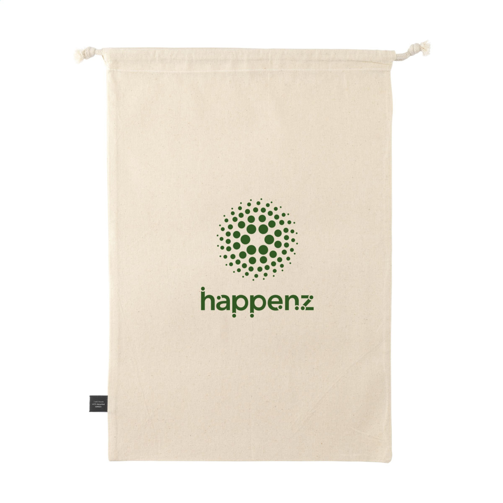 Logotrade promotional items photo of: Gift Pouch Natural GRS Recycled Cotton (150 g/m²) L