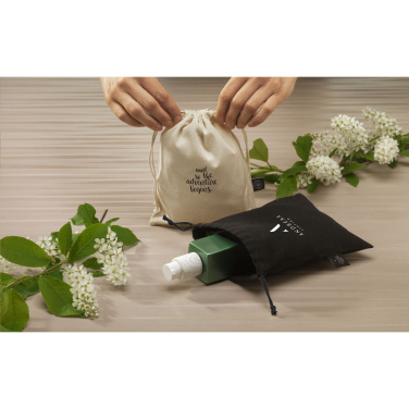 Logotrade corporate gift image of: Gift Pouch Natural GRS Recycled Cotton (150 g/m²) S