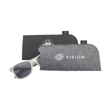 Logo trade corporate gifts image of: Feltro GRS RPET Pouch for glasses