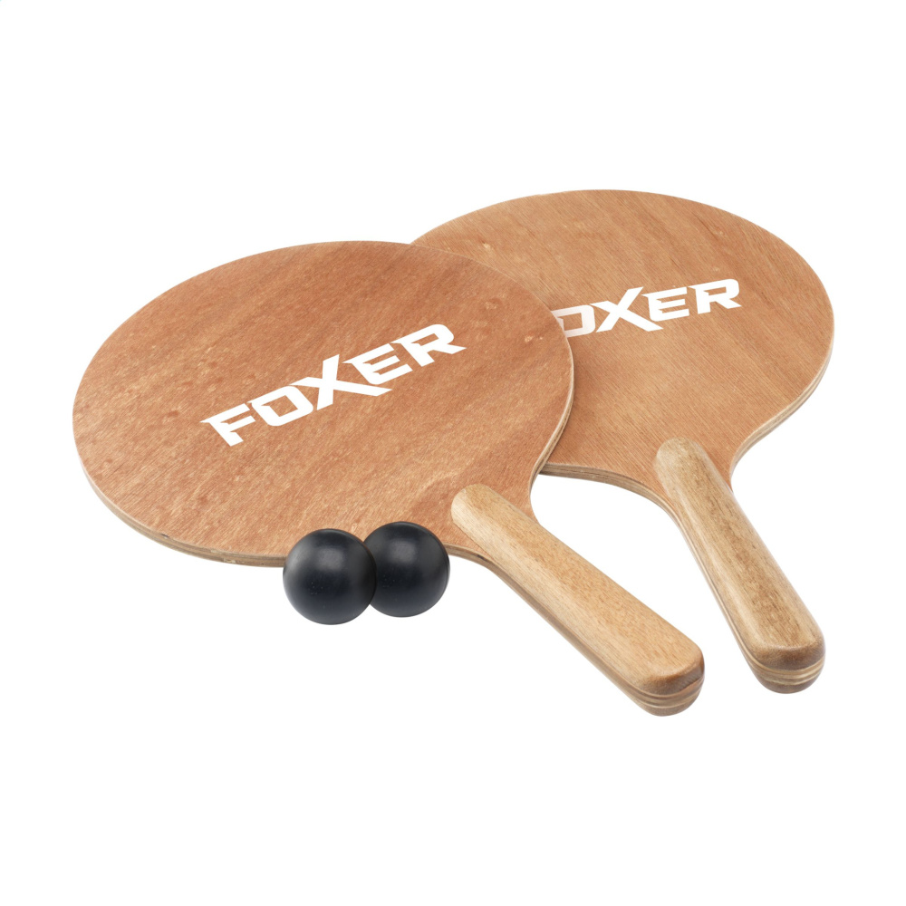 Logotrade promotional merchandise image of: Playa Wood BeachTennis beach game