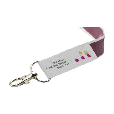 Logo trade business gifts image of: Seed Paper Lanyard 2 cm