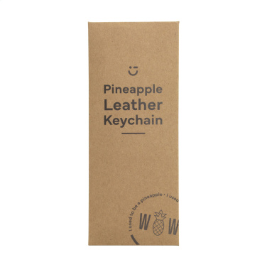 Logotrade advertising product picture of: Vegan Pineapple Leather Keyring