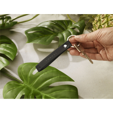 Logo trade business gifts image of: Vegan Pineapple Leather Keyring