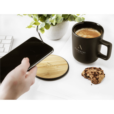 Logotrade promotional item image of: Bamboo 10W Wireless Charger wireless fast charger