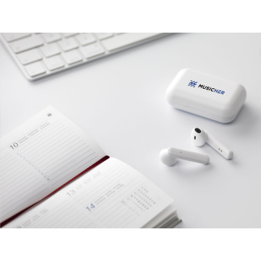 Logotrade promotional gift image of: Sensi TWS Wireless Earbuds in Charging Case