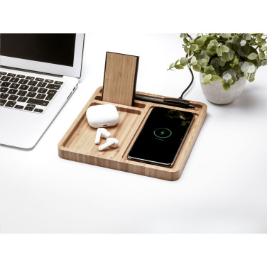 Logo trade promotional product photo of: Bamboo Organizer charger