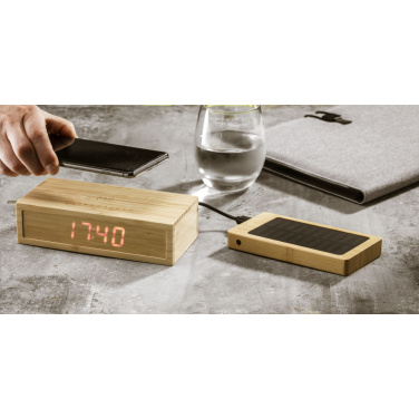 Logotrade promotional item picture of: Solar Powerbank 8000+ Wireless Charger