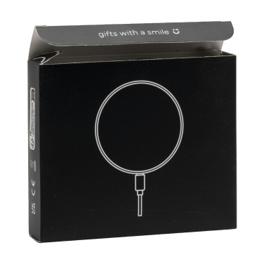 Logo trade promotional gift photo of: Coil RCS Recycled Wireless Charger