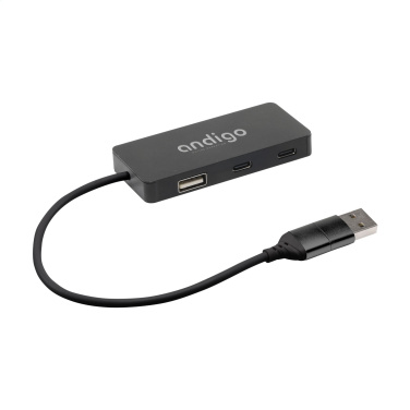 Logotrade promotional giveaways photo of: Tecco GRS Recycled Alu USB Hub