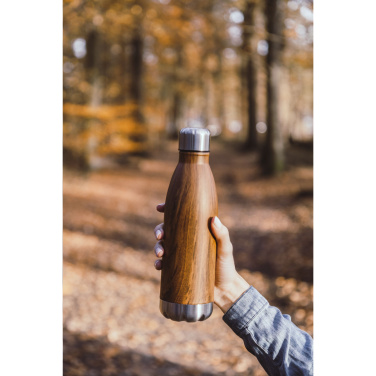 Logo trade promotional products picture of: Topflask Wood 500 ml drinking bottle