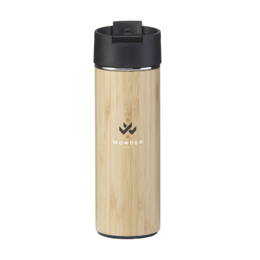 Logo trade promotional giveaways picture of: Sakura 360 ml bamboo thermo bottle/thermo cup