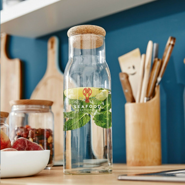 Logo trade promotional gift photo of: Algarve Carafe 1 L with a cork cap