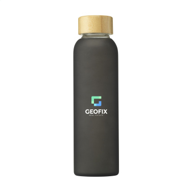 Logotrade promotional item image of: Frosty Glass Bottle 550 ml drinking bottle