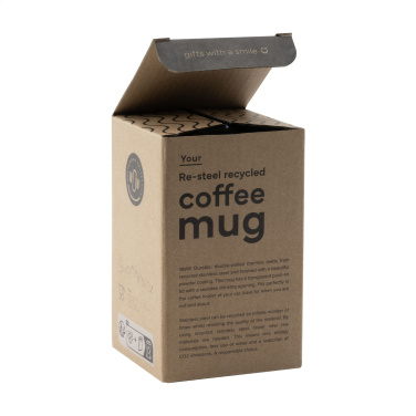 Logo trade corporate gifts image of: Re-Steel RCS Recycled Coffee Mug 380 ml thermo cup