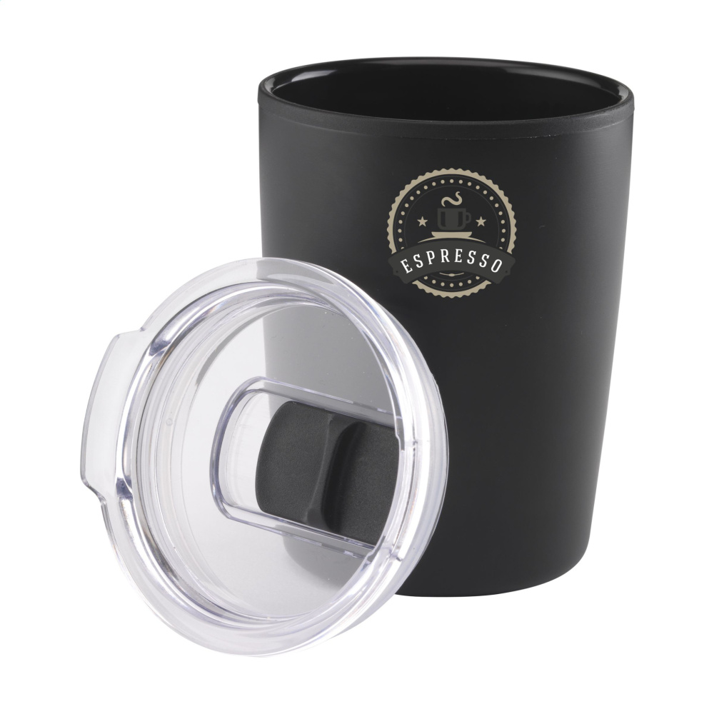 Logo trade corporate gift photo of: Espresso-to-Go Mug RCS Recycled Steel 170 ml