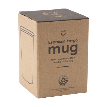Logotrade promotional giveaway image of: Espresso-to-Go Mug RCS Recycled Steel 170 ml