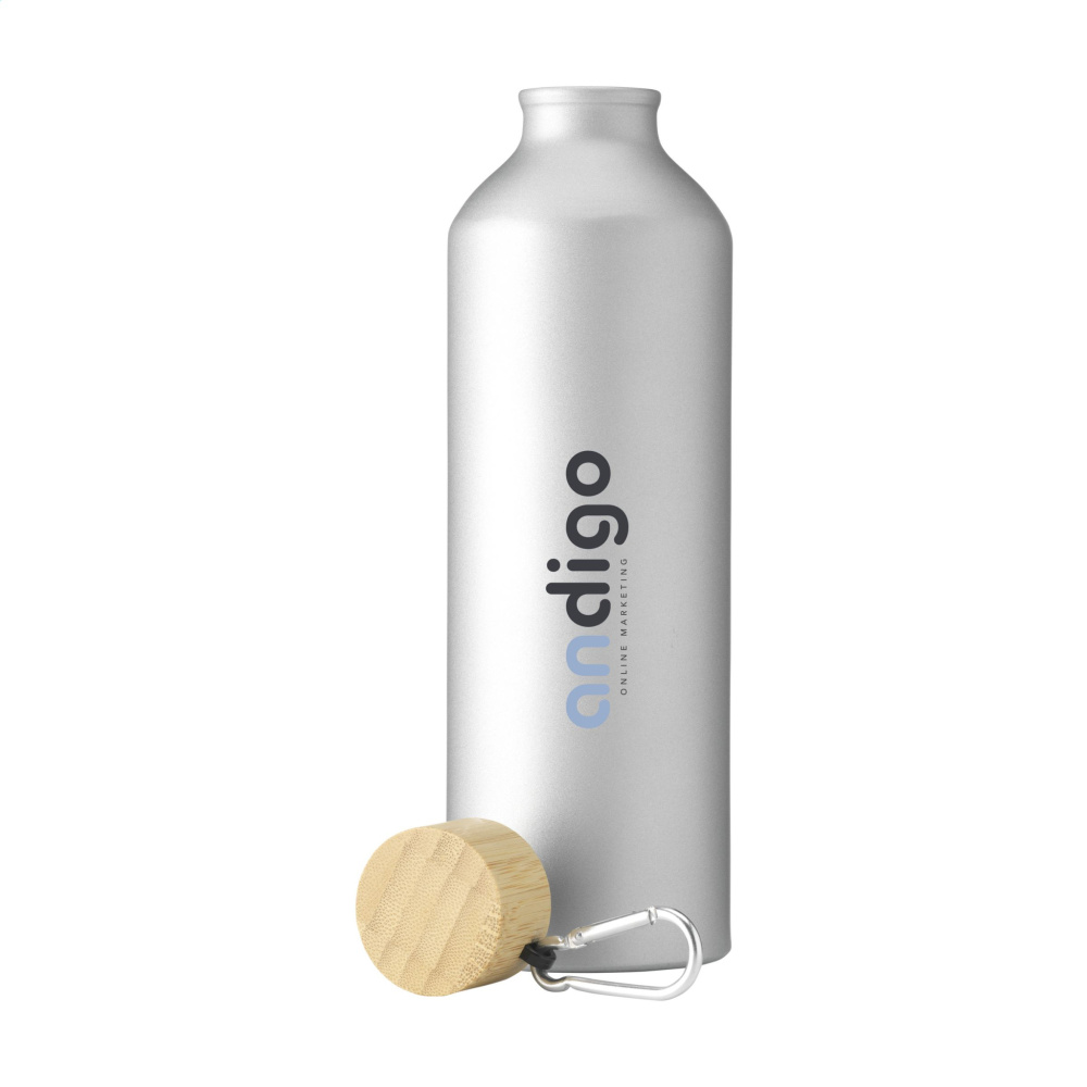 Logotrade promotional giveaway picture of: AluBamboo GRS Recycled Alu 750 ml water bottle