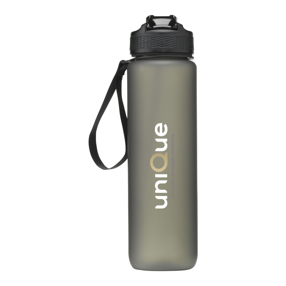 Logo trade corporate gifts image of: AquaSport GRS Recycled Water Bottle 1,000 ml
