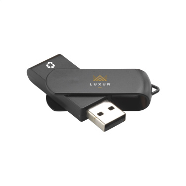 Logo trade promotional item photo of: USB Twist Recycle 64 GB