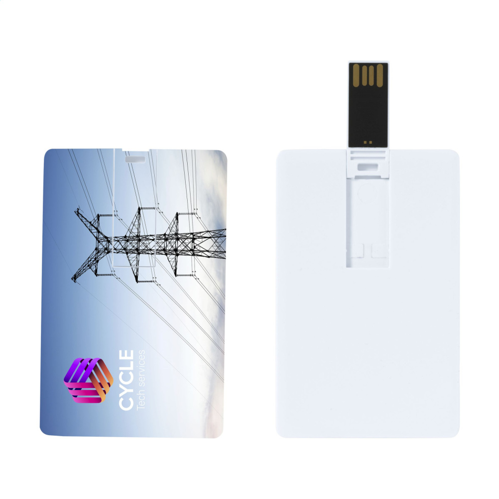 Logo trade promotional gifts image of: CredCard USB from stock 8 GB
