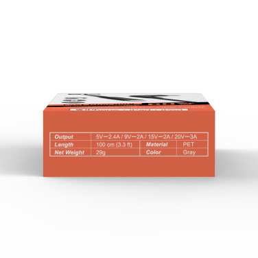 Logo trade promotional item photo of: DATA TRANSFER CABLE Boost Link Nylon LK50CL Type C Lightning