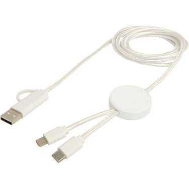 Logo trade promotional items picture of: Citala 5-in-1 recycled plastic 150 cm data sync and 27W fast charge cable
